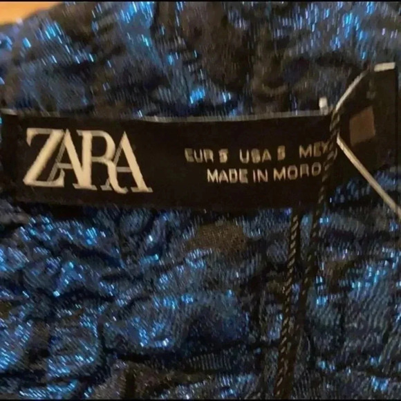 Zara FLOUNCED HEM BELTED SKIRT - Picture 4 of 8